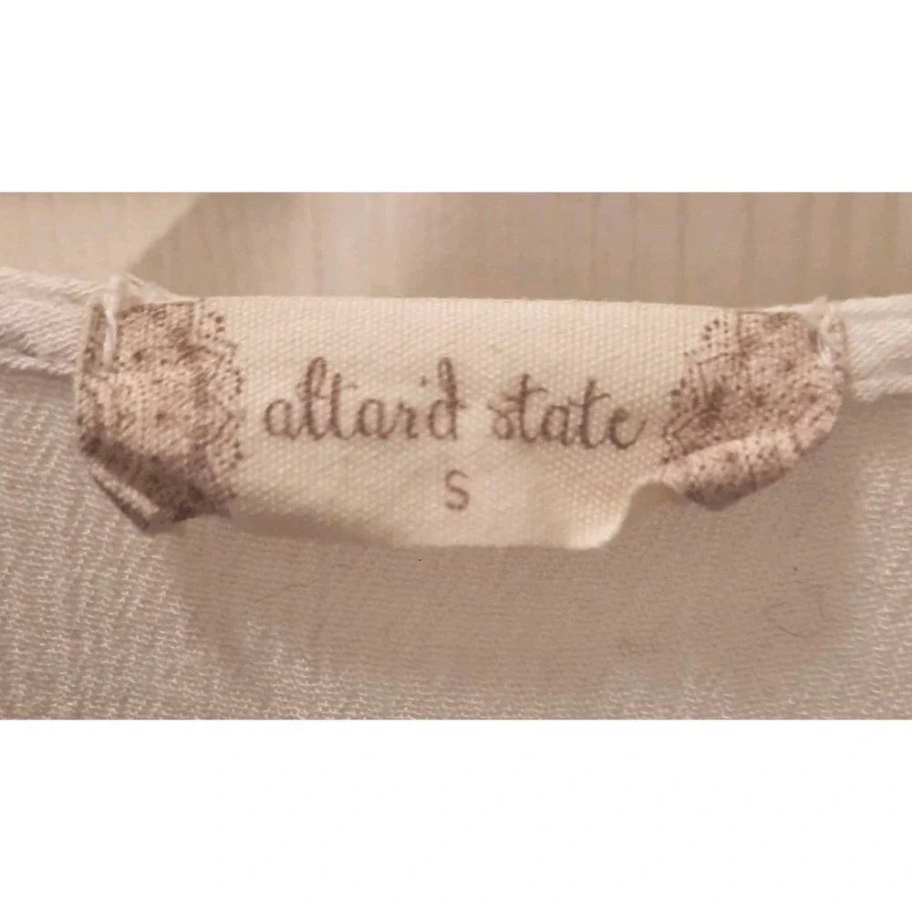 Altar'd State Cream Floral Wrap Midi Dress with Coral Blooms - Picture 10 of 11